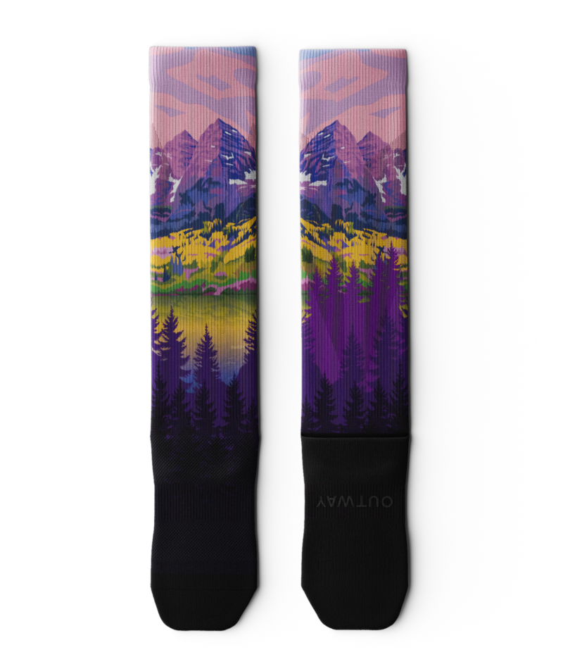 Lavender Heights Knee High Compression Socks