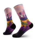 Lavender Heights Merino Wool Lite Crew Socks