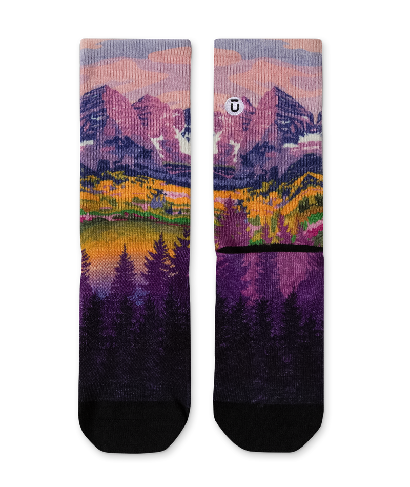 Lavender Heights Merino Wool Lite Crew Socks