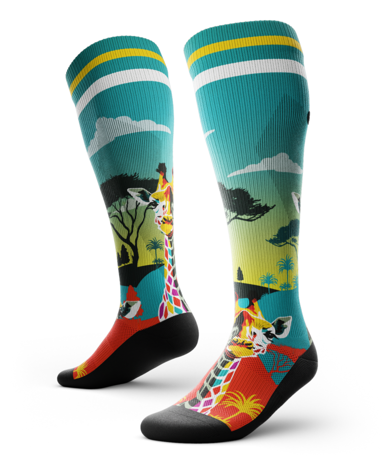 Long Neck Knee High Compression Socks