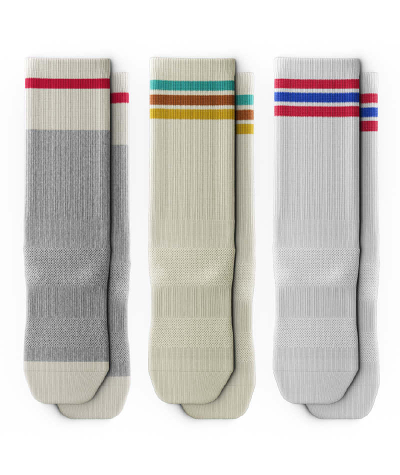 Long Weekend Athletic Crew Socks 3-Pack