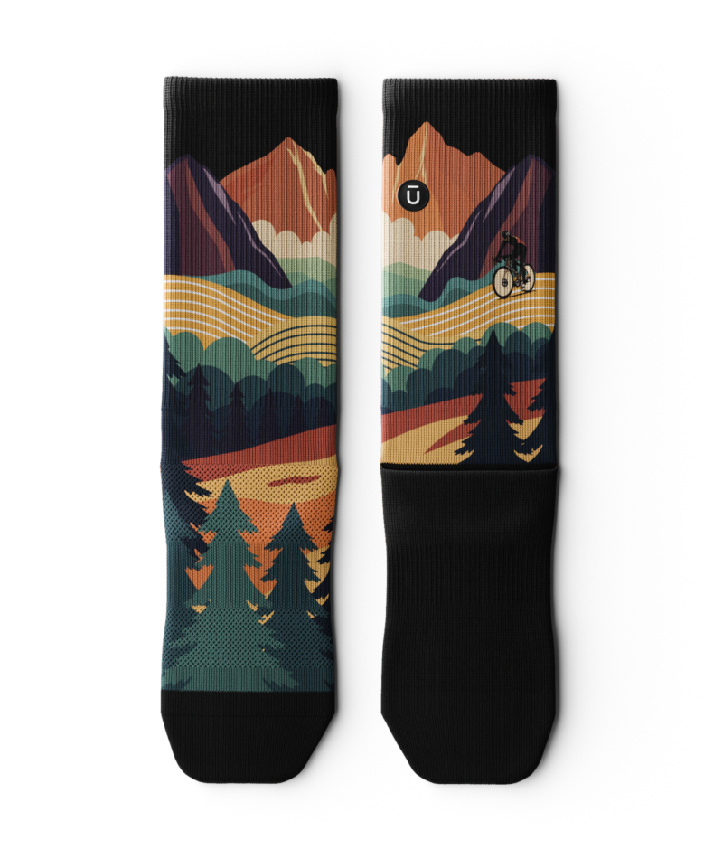 Meandering Athletic Crew Socks