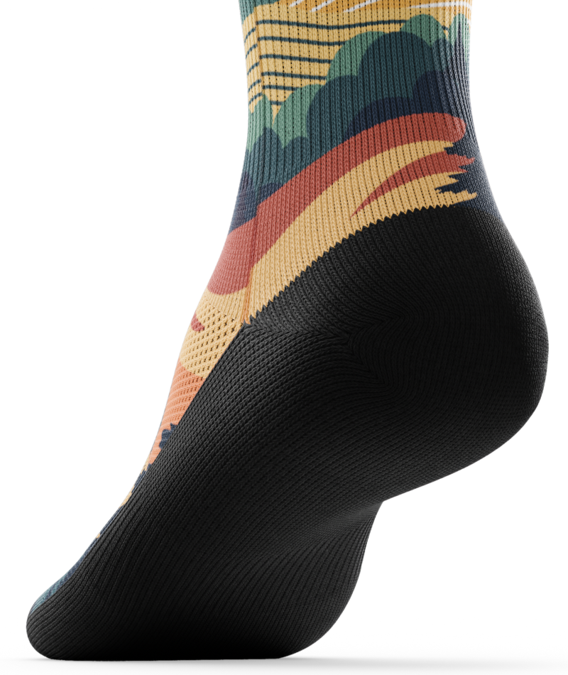 Meandering Athletic Crew Socks