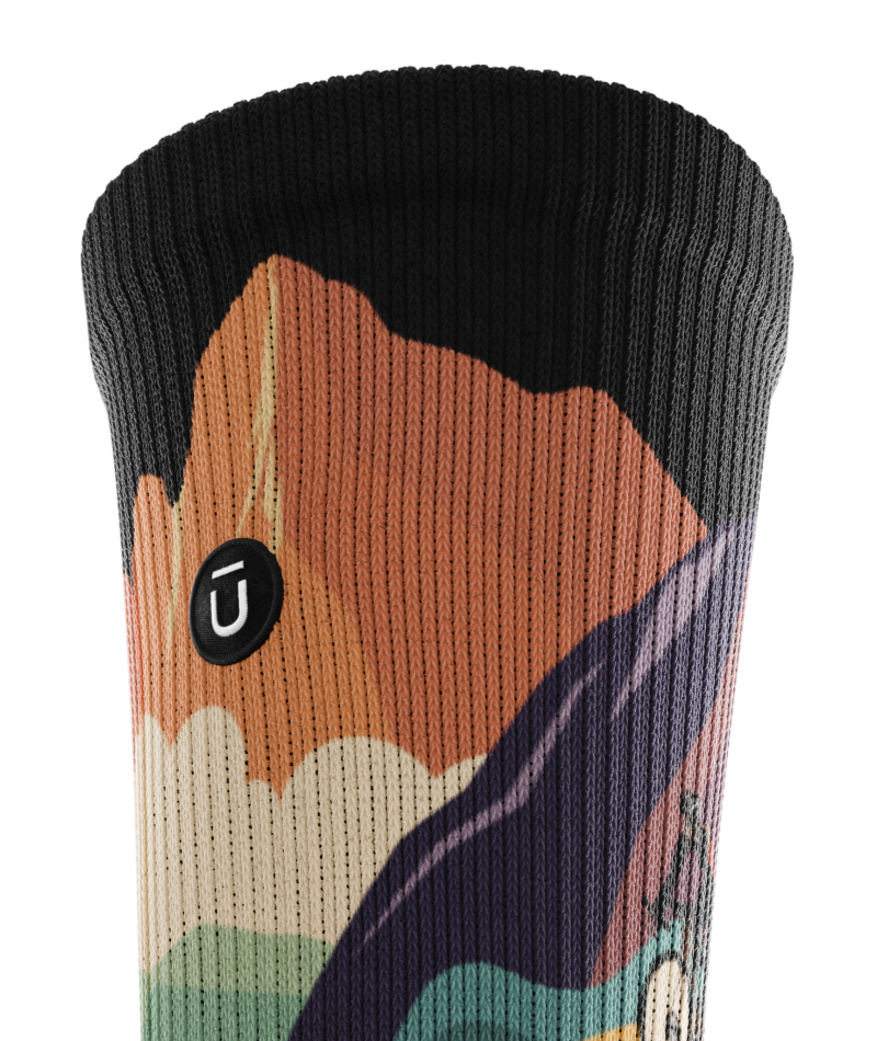Chaussettes athlétiques à motif sinueux