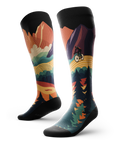 Chaussettes de compression montantes au genou Athlétique et Sinueuse