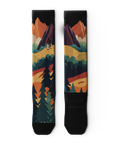 Meandering Athletic Knee High Compression Socks
