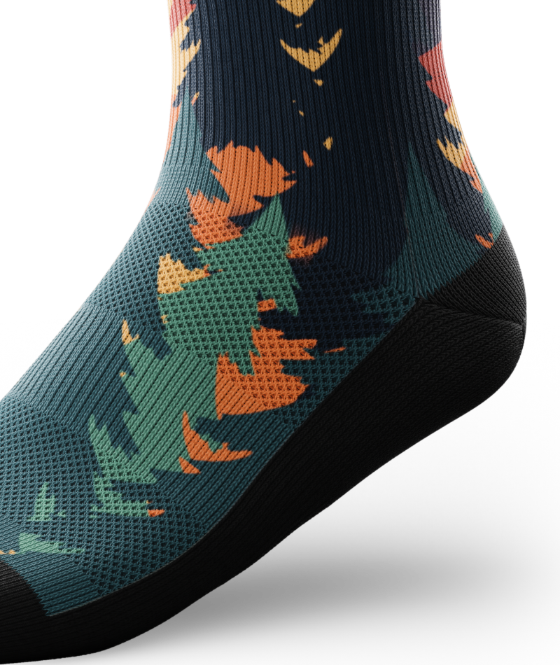 Meandering Athletic Knee High Compression Socks