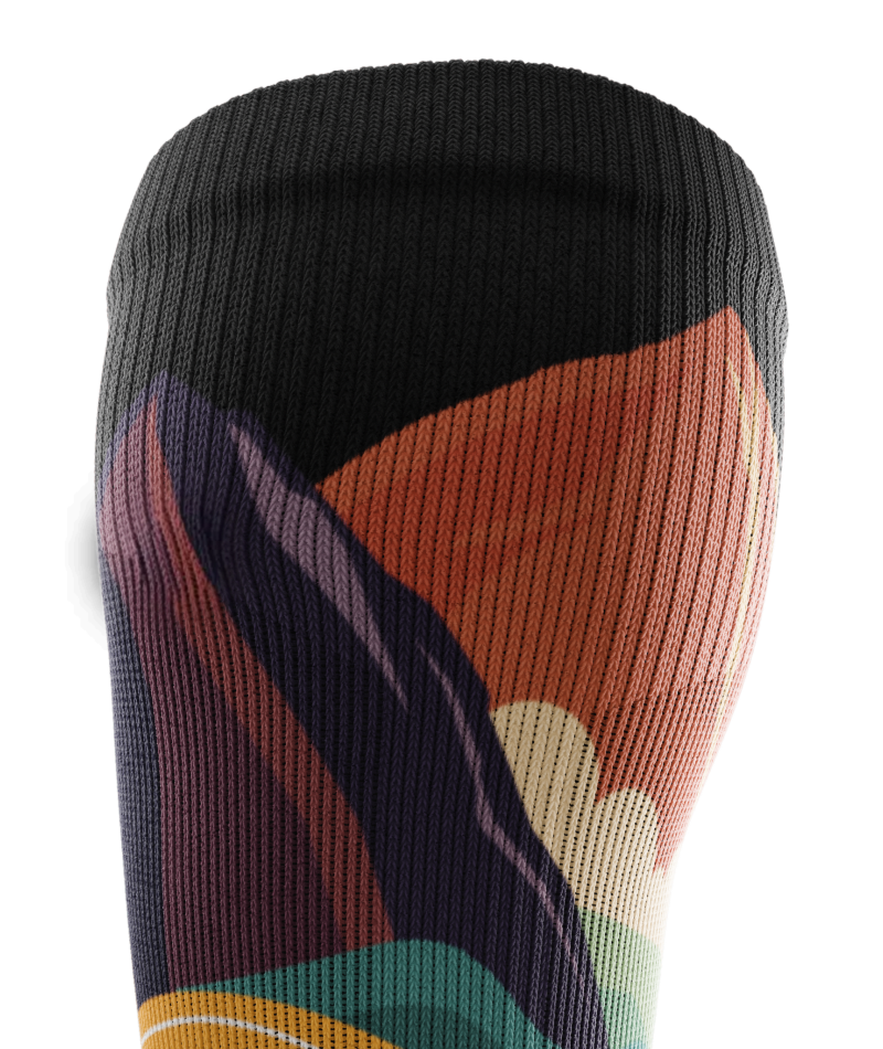 Meandering Athletic Knee High Compression Socks