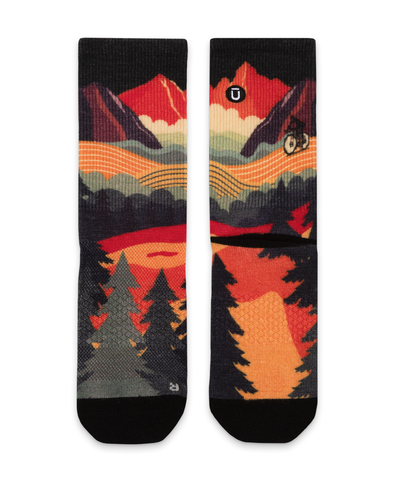 Meandering Merino Wool Lite Crew Socks