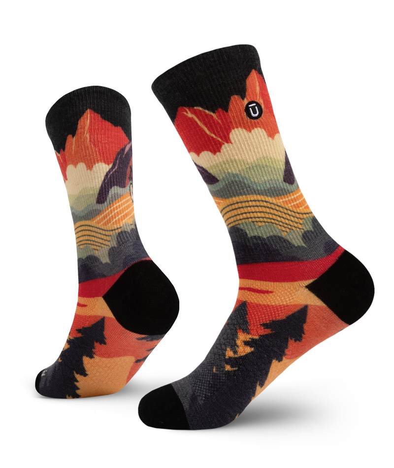 Meandering Merino Wool Lite Crew Socks