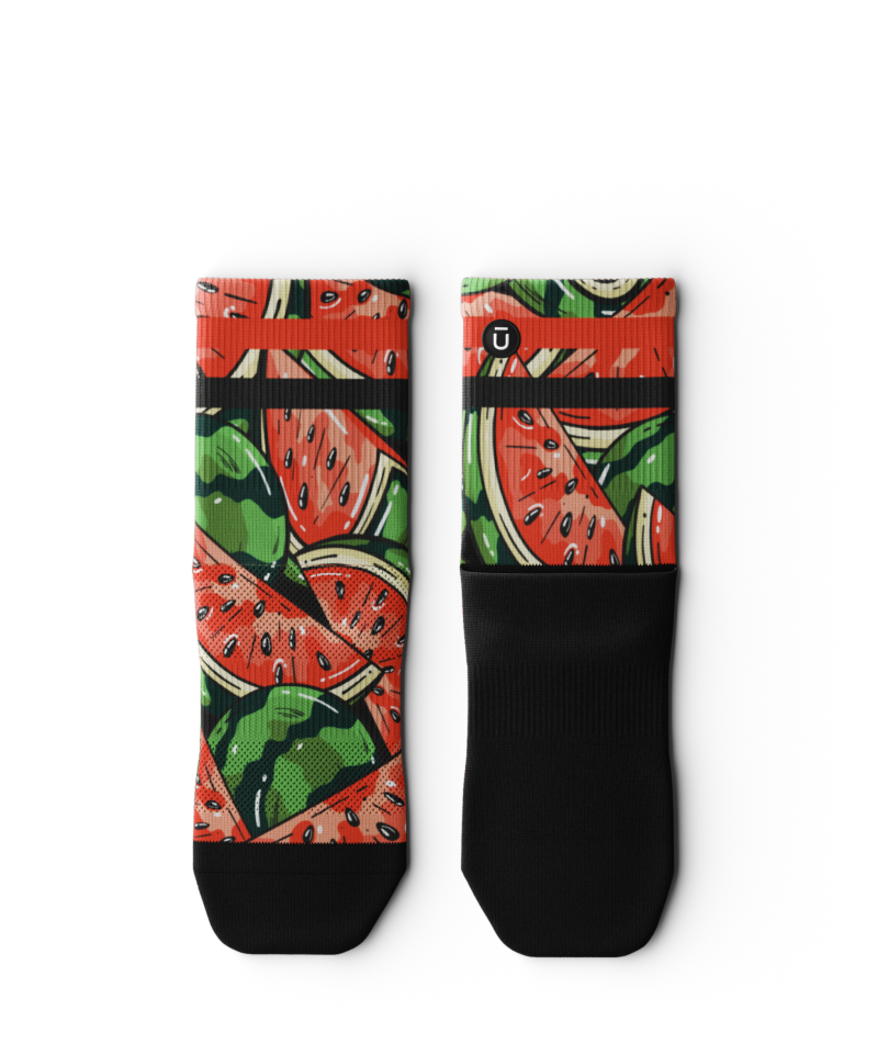 Melon Crush Athletic Quarter Socks