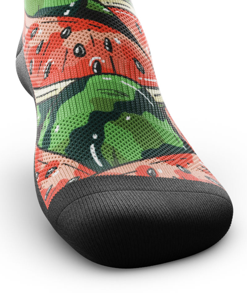 Melon Crush Athletic Quarter Socks
