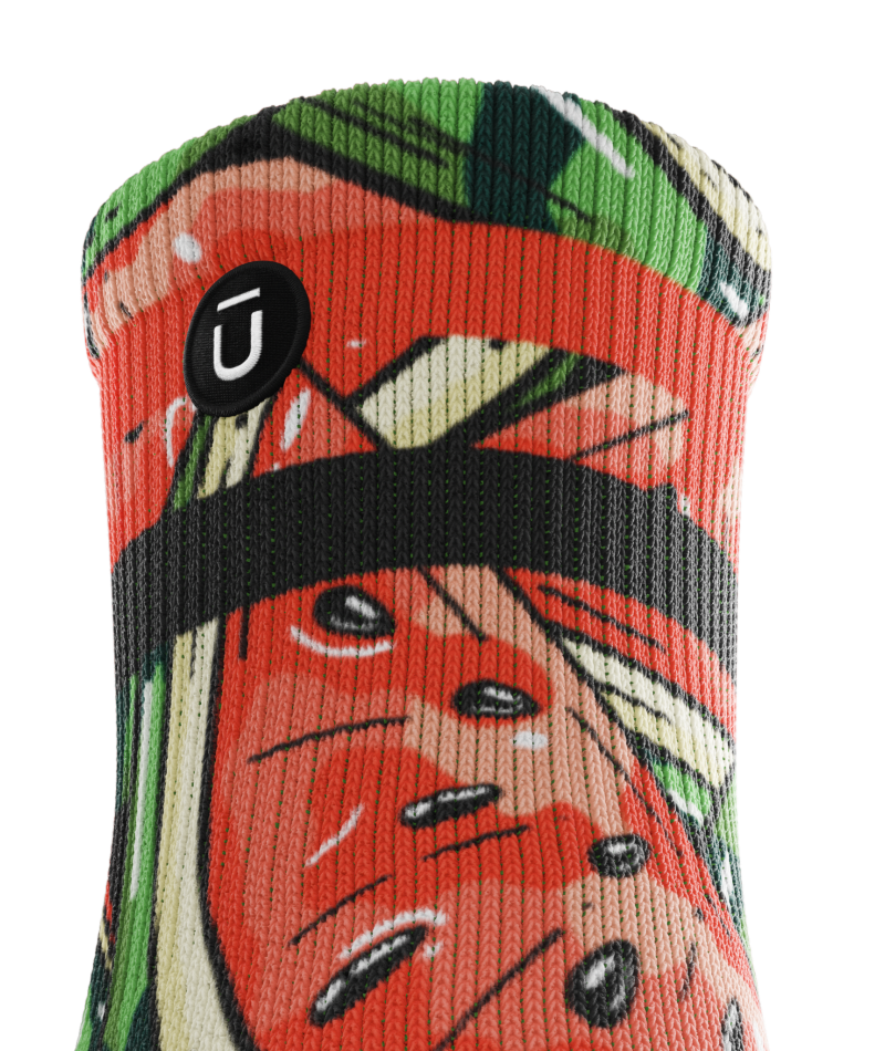 Melon Crush Athletic Quarter Socks