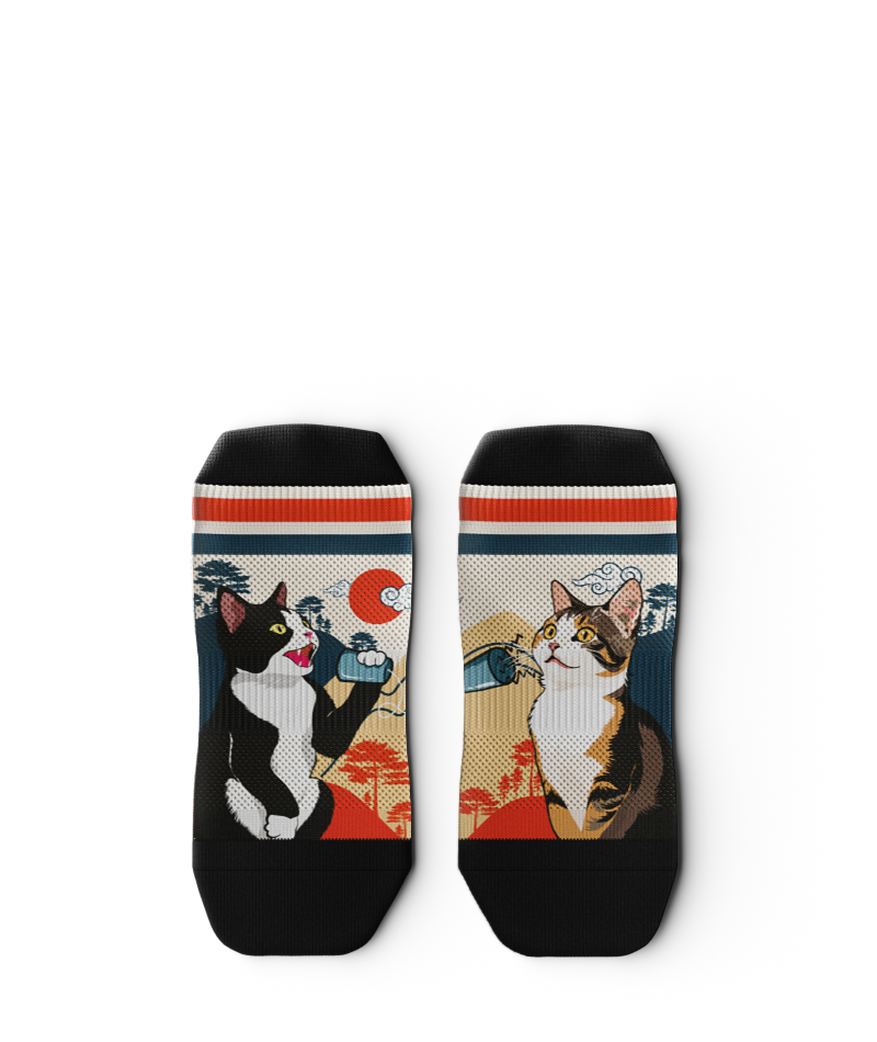 Meow Athletic Athletic Ankle Socks