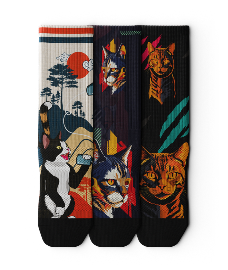 Meow Multiverse Crew Socks 3-Pack