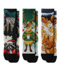 Merry Woodland Athletic Crew Socks 3-Pack