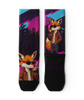 Midnight Fox Crew Socks