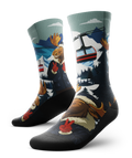 Moose On The Loose Athletic Crew Socks