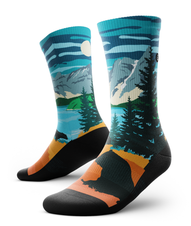 Moraine Lake Athletic Crew Socks