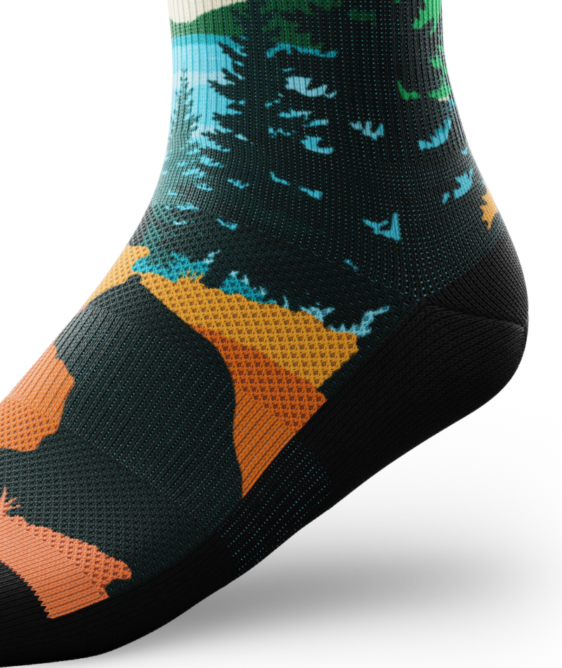 Moraine Lake Athletic Crew Socks