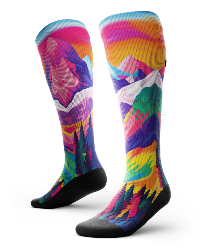 Nature Trip Athletic Knee High Compression Socks by OUTWAY