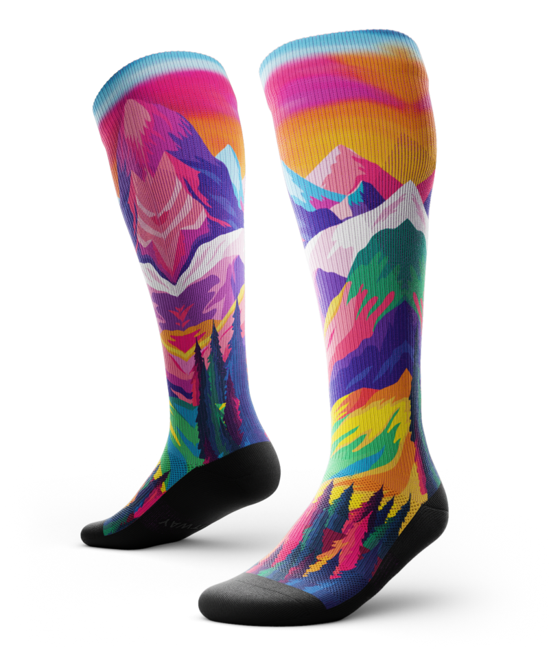 Nature Trip Athletic Knee High Compression Socks