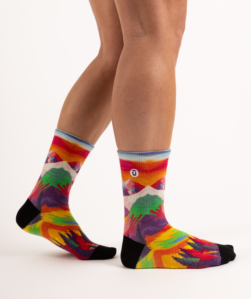 Chaussettes mi-mollet légères en laine mérinos Nature Trip