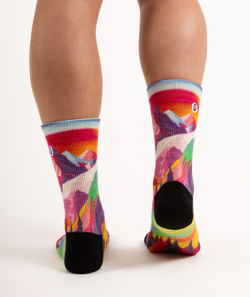 Chaussettes mi-mollet légères en laine mérinos Nature Trip