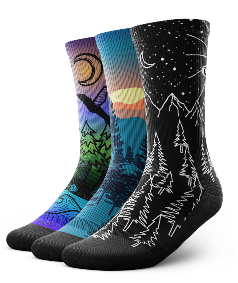 Nightfall Athletic Crew Socks 3-Pack