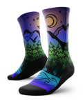 Chaussettes athlétiques d'équipage Night Time Bliss