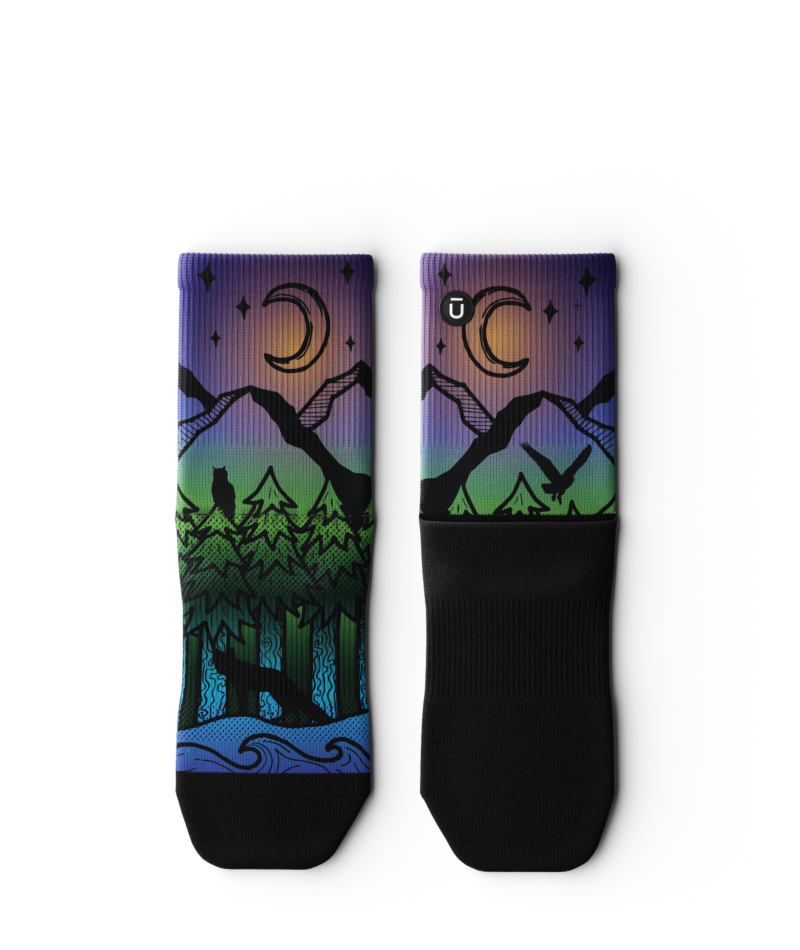 Night Time Bliss Athletic Quarter Socks