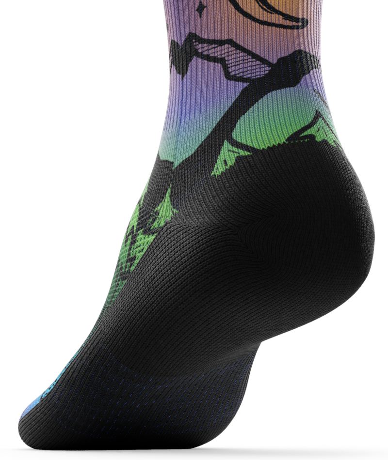 Night Time Bliss Athletic Quarter Socks