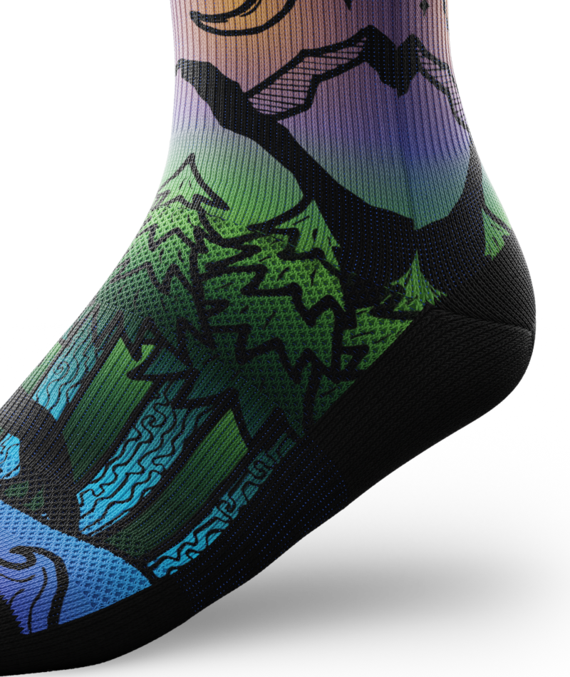 Night Time Bliss Athletic Quarter Socks