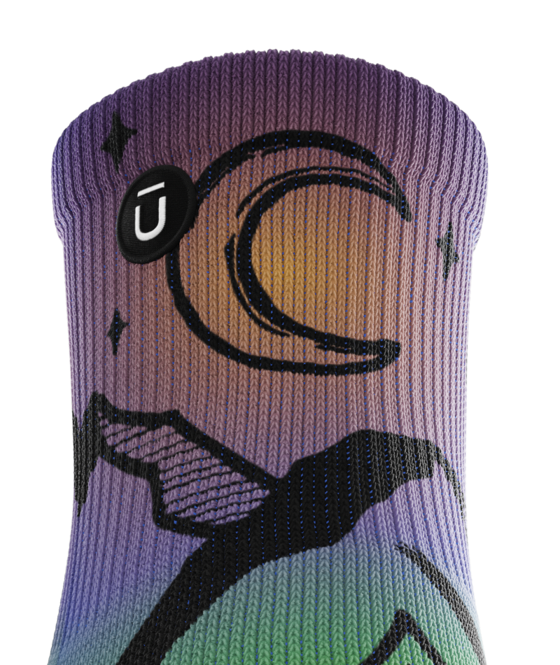 Night Time Bliss Athletic Quarter Socks