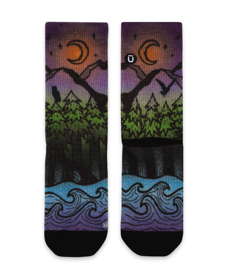 Night Time Bliss Merino Wool Lite Crew Socks