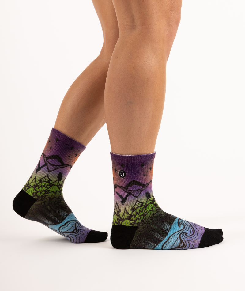 Night Time Bliss Merino Wool Lite Crew Socks