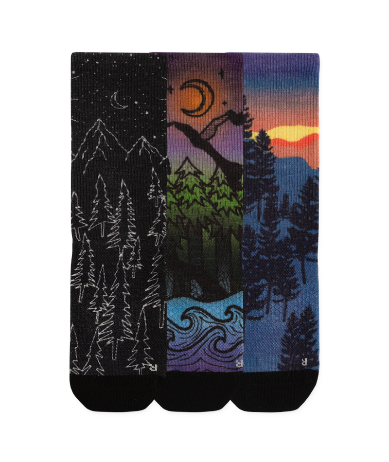 Nightfall Merino Wool Lite Crew Socks 3-Pack