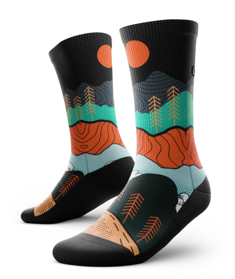 Nightfall Valley Athletic Crew Socks