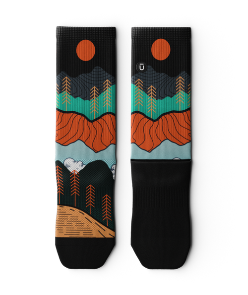 Nightfall Valley Athletic Crew Socks