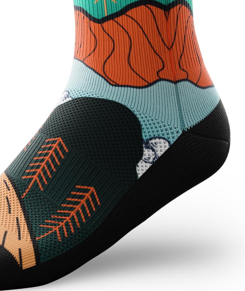 Nightfall Valley Athletic Crew Socks
