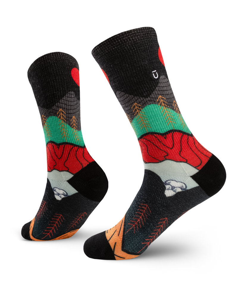 Nightfall Valley Merino Wool Lite Crew Socks