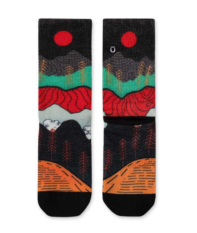 Nightfall Valley Merino Wool Lite Crew Socks