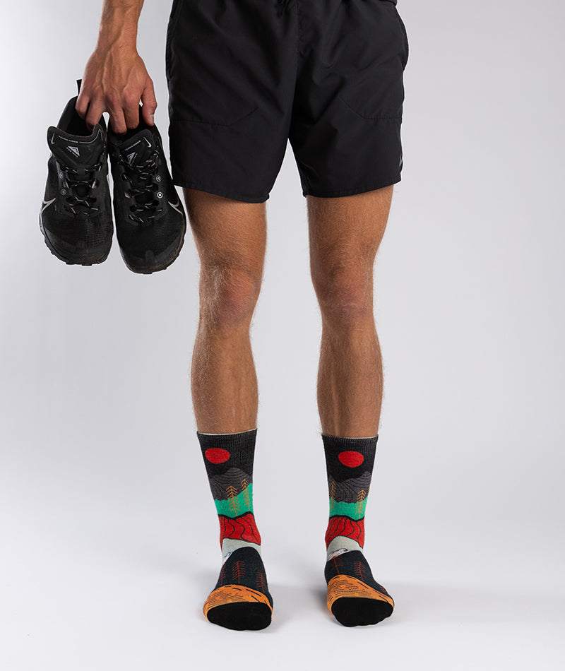Nightfall Valley Merino Wool Lite Crew Socks