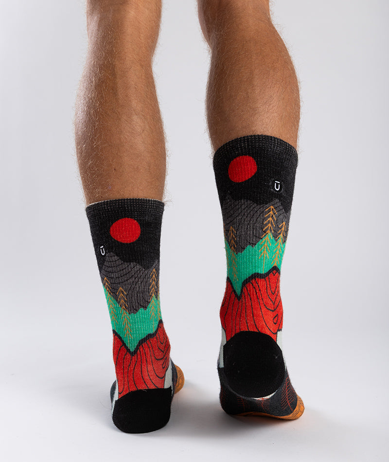 Nightfall Valley Merino Wool Lite Crew Socks