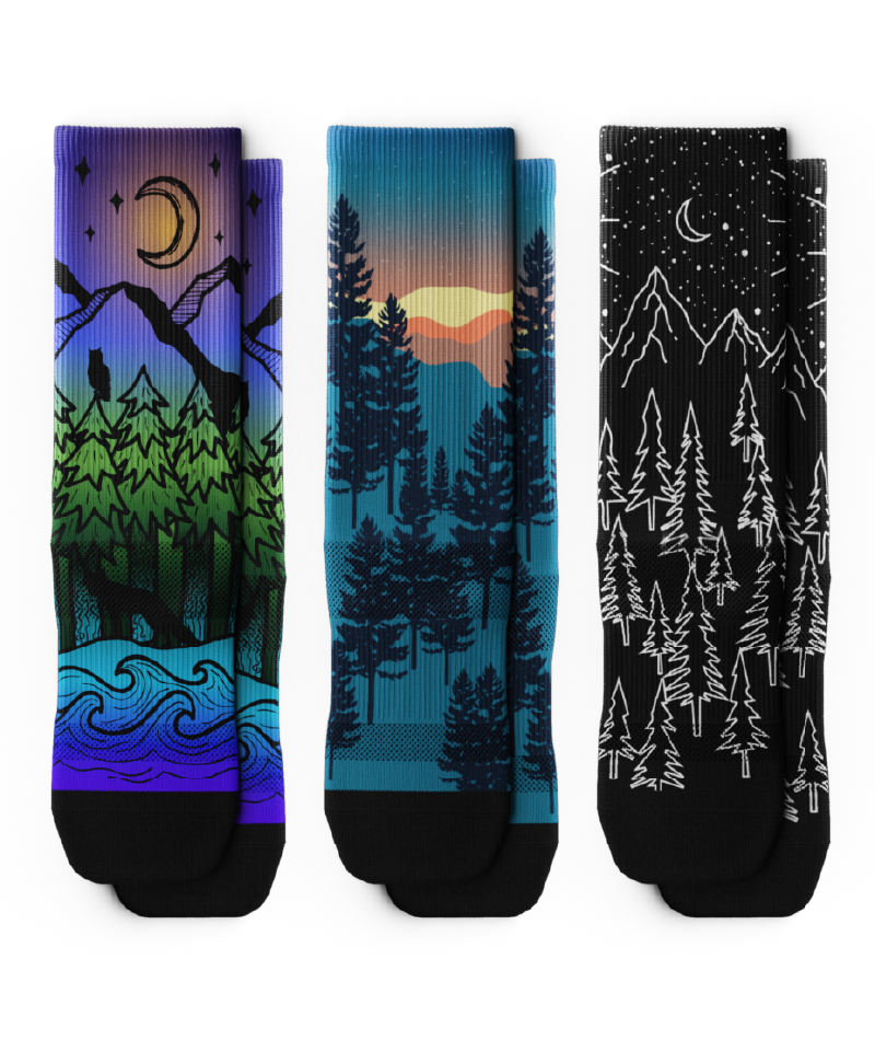 Nightfall Athletic Crew Socks 3-Pack