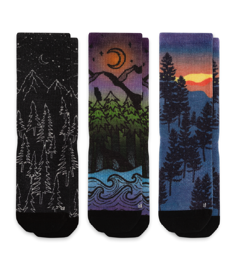 Nightfall Merino Wool Lite Crew Socks 3-Pack