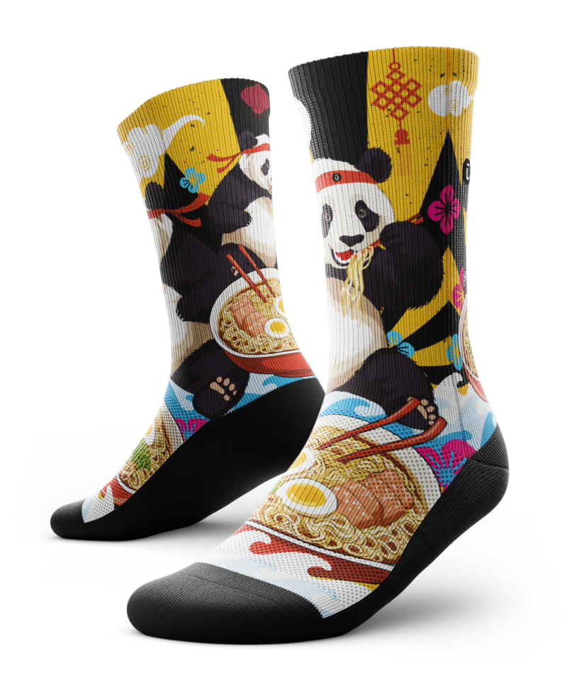 Noodle Ninja Athletic Crew Socks