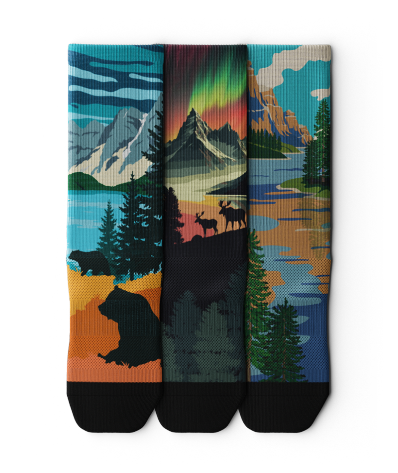 Northern Horizons Athletic Crew Socks 3-Pack