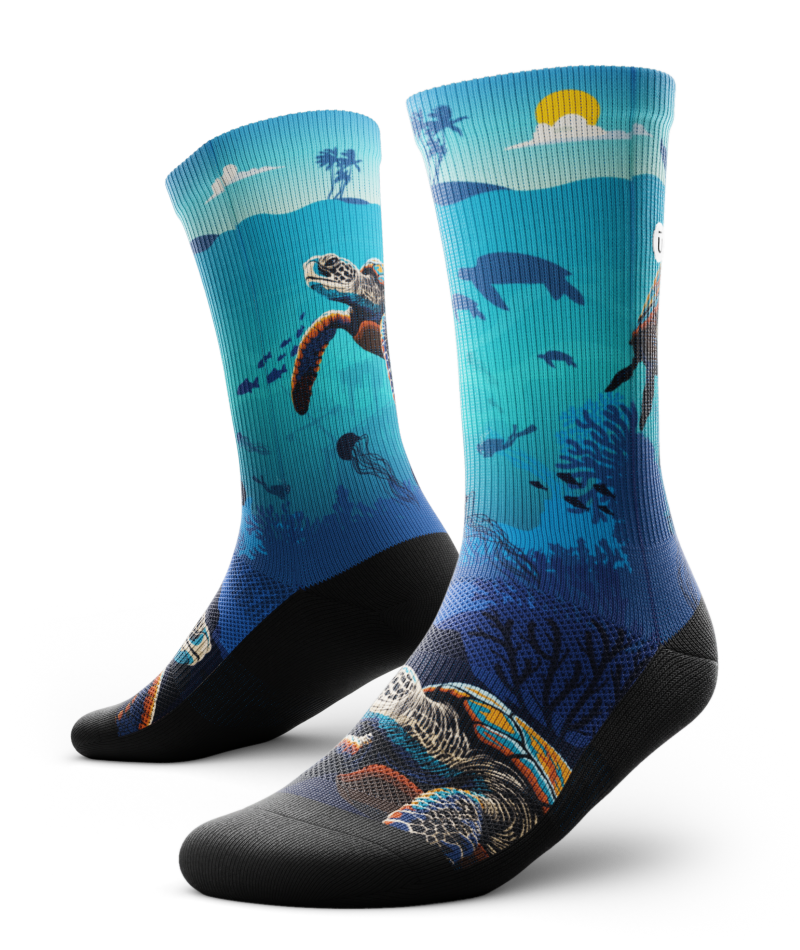 Oceanic Sanctuary Athletic Crew Socks