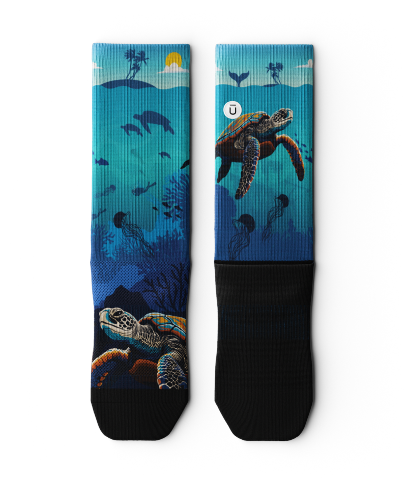 Oceanic Sanctuary Athletic Crew Socks
